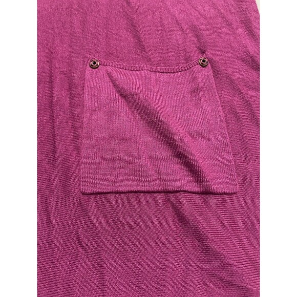 Soft Surroundings Cashmere Blend Tunic Sweater Top Berry Pink Large Ladies - Picture 5 of 6